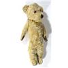British jointed mohair teddy bear with leather pad feet and hands, 40cm high