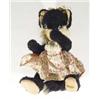 Straw filled Merrythought black cat with kitten, label to base, 38cm high