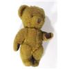 Jointed brown teddy bear with growler, 43cm high