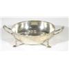Mappin & Webb twin handled silver dish on four feet, Sheffield, 1904, 23cm in length
