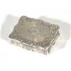 Victorian silver vinaigrette with chased decoration to exterior and gilt interior, maker's mark 'ES'