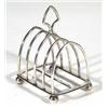 Four slice silver Hukin & Heath toast rack, 8cm in length