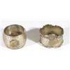 Image 1 : Two chased silver napkin rings
