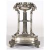 Image 1 : Victorian silver plated epergne stand, modelled as a central reeded stem support and a bowl surround