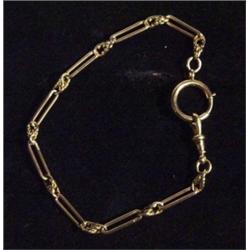 9ct gold watch chain bracelet