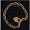 Image 1 : Gold bracelet with heart shaped clasp