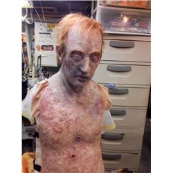 THE RED ROAD SCREEN USED ZOMBIE SILICONE MASK WITH CONNECTED CHEST