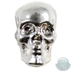 SKULL Monarch Precious Metals - 3oz. Hand Poured .999 Silver (TAX Exempt).