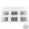 Image 1 : Sheet of Johnson Matthey 1oz Fine Silver Bars 'B Series' (Tax Exempt). Bars come sealed in the Origi