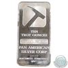 Image 1 : Pan American Silver Corp NWT 10oz Fine Silver Bar (TAX Exempt).