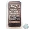 Image 1 : Johnson Matthey 10oz Fine Silver Bar with JM Logo in Original Wrap (TAX Exempt). Serial # 650894