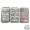 Image 1 : Lot of Vintage Johnson Matthey 1oz Fine Silver Bars 'JM Logo' (TAX Exempt). 3pcs