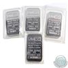 Image 1 : Lot of Johnson Matthey 1oz Fine Silver Bars 'B Series' Sealed in Original Wrap (TAX Exempt). 4pcs.