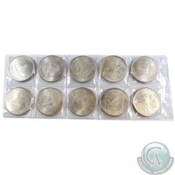 Lot of Pan American Silver Corp NWT 1oz Fine Silver Rounds (TAX Exempt). Coins are toned. 10pcs