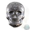 Image 1 : Day of the Dead 2oz Silver Sugar Skull - Monarch Precious Metals Poured Bar (TAX Exempt).
