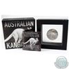 Image 1 : 2016 Australia $2 Kangaroo 2oz. Antique Finish High Relief Fine Silver (Tax Exempt)