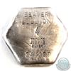 Image 2 : Limited Mintage! Beaver Bullion 4oz Fine Silver 'Death' Hexagon Bar (TAX Exempt).