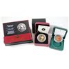 Image 1 : RCM Lot: 2001 Canada $5 Coloured Silver Maple Leaf (capsule scratched, spot on obverse of Coin), 200
