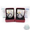 Image 1 : RCM Issue: Pair of 2014 & 2015 $5 Canadian Bank Notes Fine Silver Coins - 2014 Lion on the Mountain 