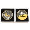 Image 1 : RCM Issue: 2009 Canada Gold Plated Proof Dollar & 2011 Gold Plated Proof Commemorative Silver Dollar