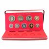 Image 1 : Franklin Mint: 1971 Republic of Malta 9-coin Proof Set in original clamshell case.
