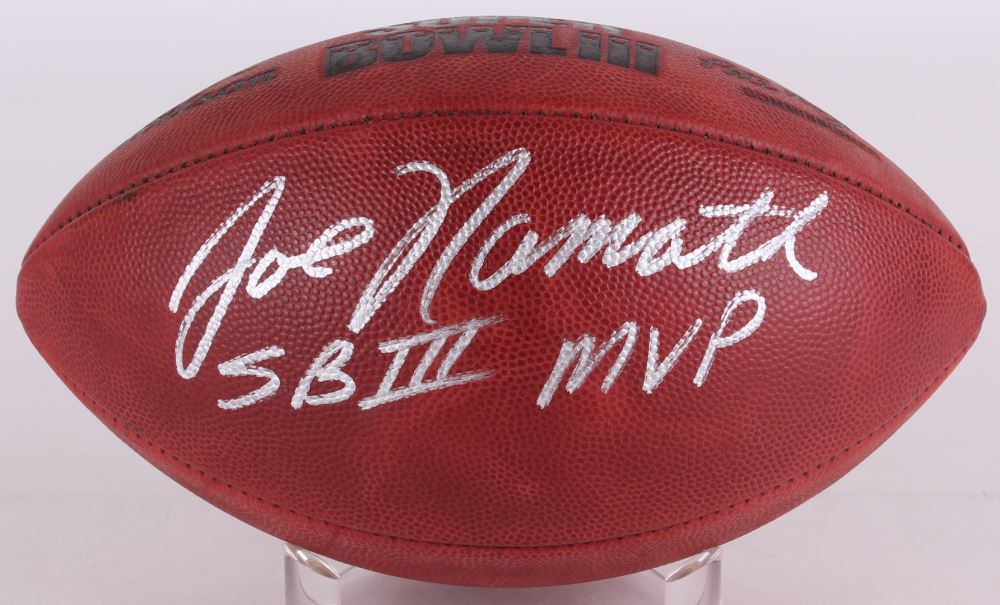 joe namath signed football