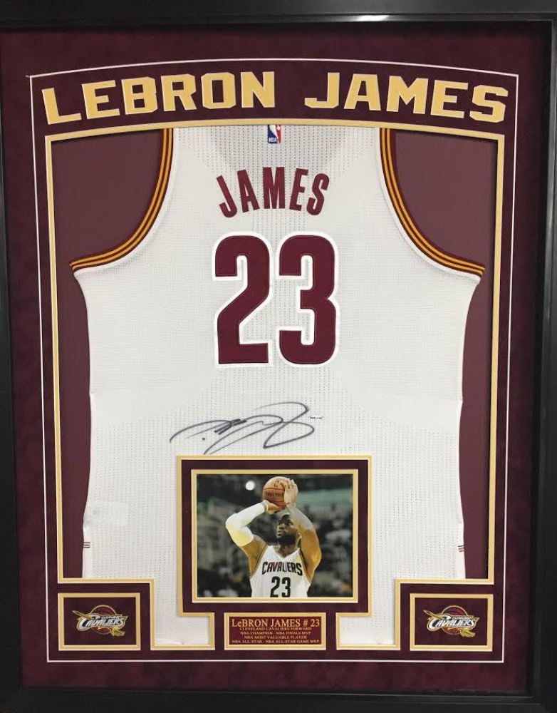lebron framed jersey