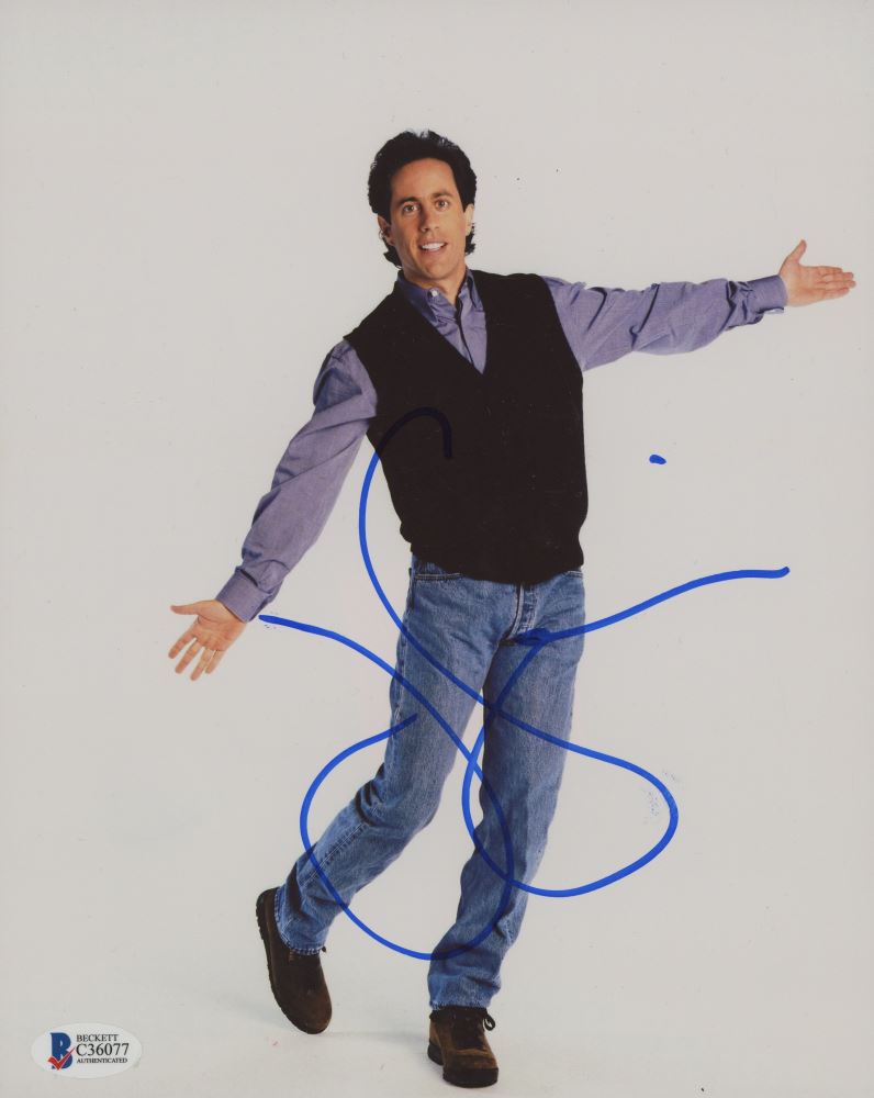 Jerry Seinfeld Signed 8x10 Photo (Beckett COA)