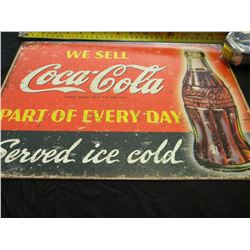 Coca Cola tin sign