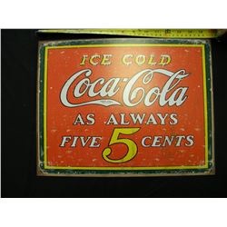 Coca Cola tin sign