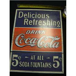 Coca Cola tin sign