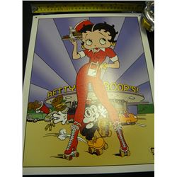 Betty Boop tin sign