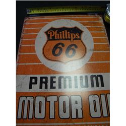 Phillips 66 Preium Oil tin sign