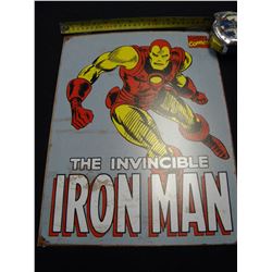 Marvel Comics Iron Man tin sign