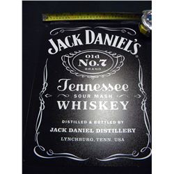 Jack Daniels black logo tin sign