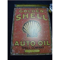 Shell Oil tin sign