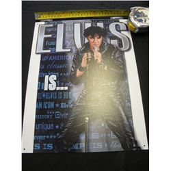 Elvis tin sign