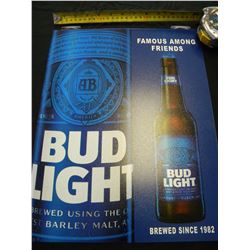 Budlight tin sign