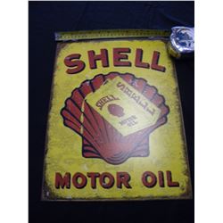 Shell Motor Oil tin sign