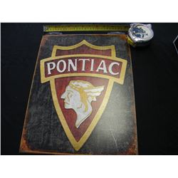 Pontiac logo tin sign