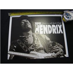 Jimi Hendrx tin sign