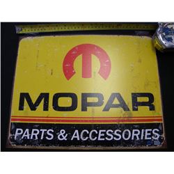 Mopar Parts and Accessories tin sign