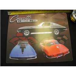 Corvette sting ray tin sign