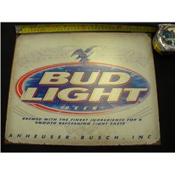 Budlight tin sign