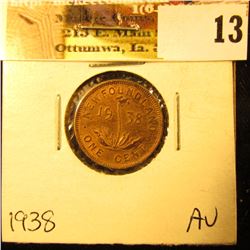 1938 Newfoundland Cent, AU.
