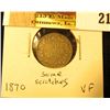 Image 1 : 1870 Newfoundland Silver Dime, VF, some scratches.
