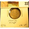 Image 1 : 1872H Newfoundland Silver Dime, Choice VF, reverse scrape.