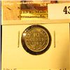 Image 1 : 1945C Newfoundland Silver Dime, Choice BU 64.