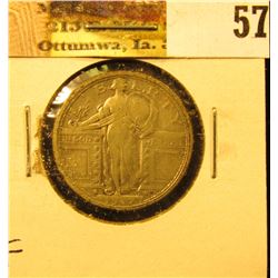 1917 P Type One U.S. Standing Liberty Quarter, Fine.