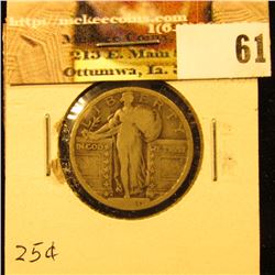 1920 D U.S. Standing Liberty Quarter, AG.